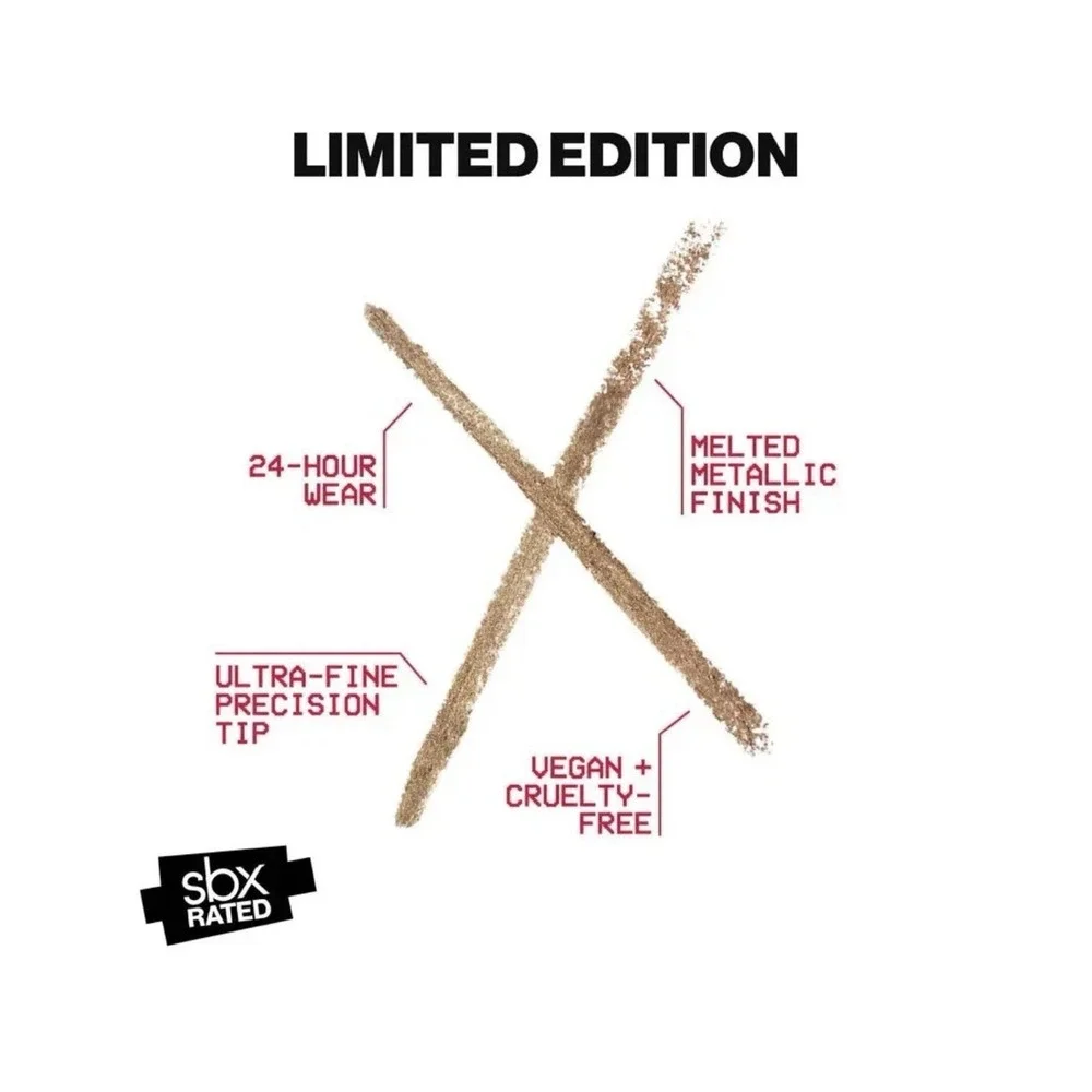 NEW IN BOX‎ SMASHBOX sbx Rated Metal FX Metallic Eyeliner .01 oz/.28g MEDAL